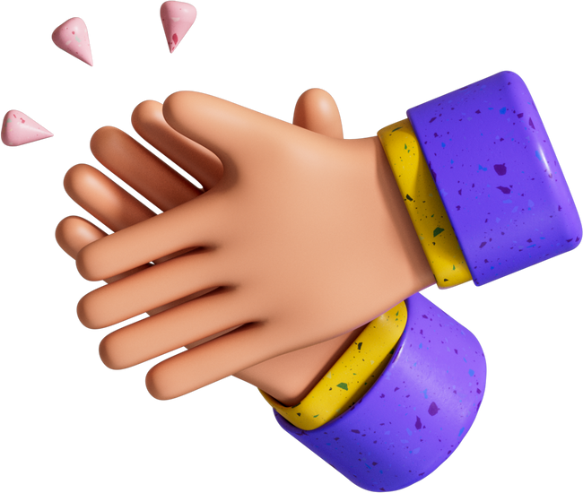 3D Clapping Hands